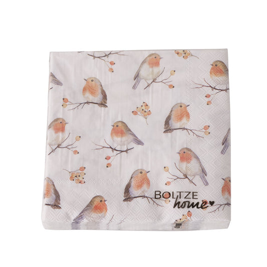 Boltze Papier Servietten Vogel Motiv Ruby