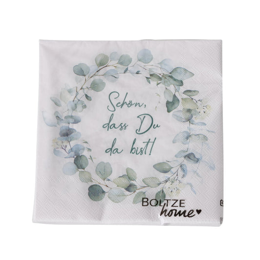 Boltze Servietten Eukana Schön, dass Du da bist
