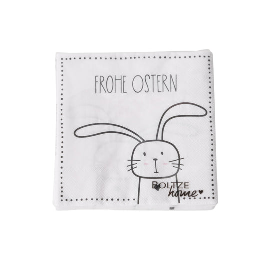 Boltze Oster Papier Servietten Hasen Motiv Hoppy