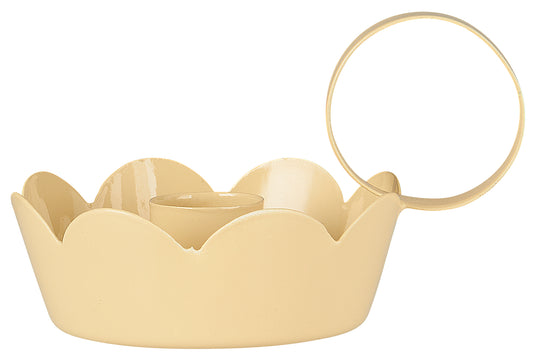 Kerzenhalter gewellte Kannte gelb von IB Laursen