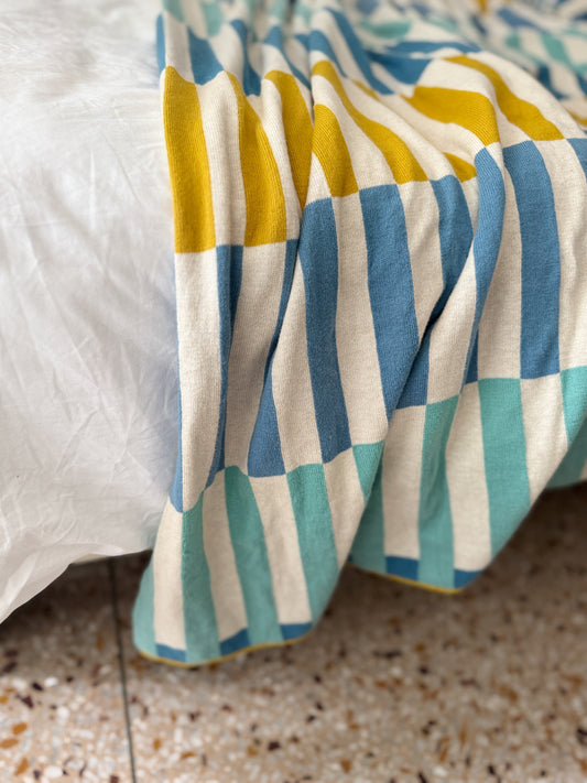 Funky Doris Wolldecke Mojo blue blau