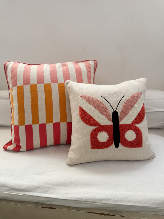 Funky Doris Mini Kissenhülle – Modell "Butterfly Pink