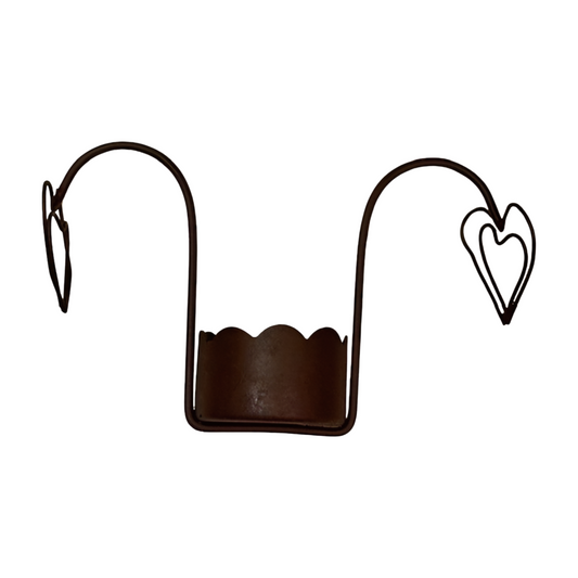 Madleys Kerzenhalter zum einhängen Herzen rost