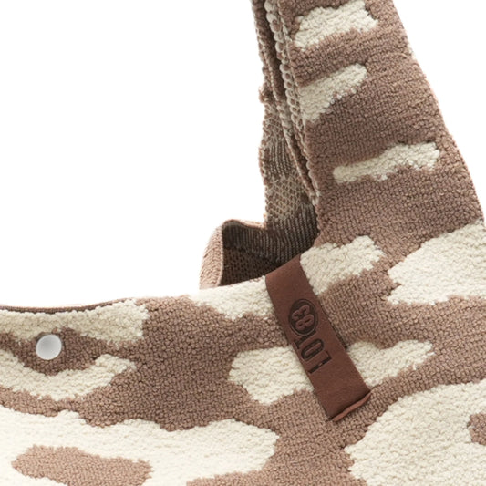 Lot83 Handtasche Lois 39 Leopardenmuster beige