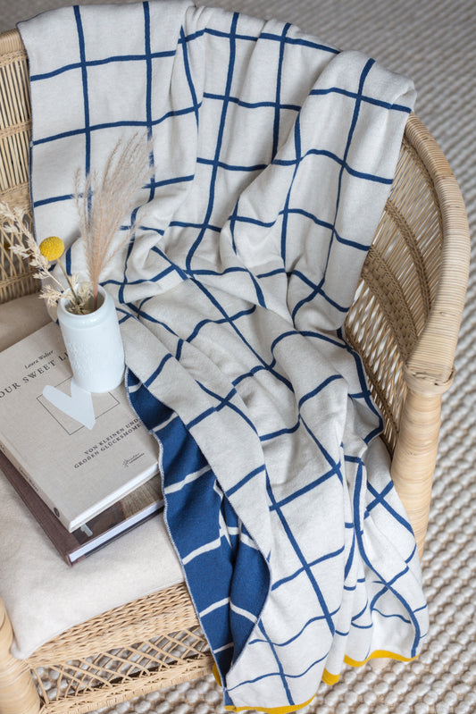 Funky Doris Wolldecke Todden blue