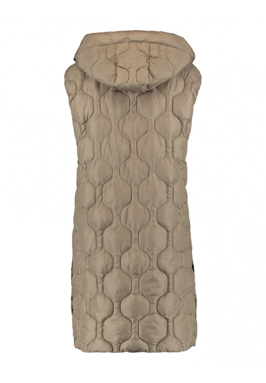 Zabaione lange Steppweste Is44adora light Khaki