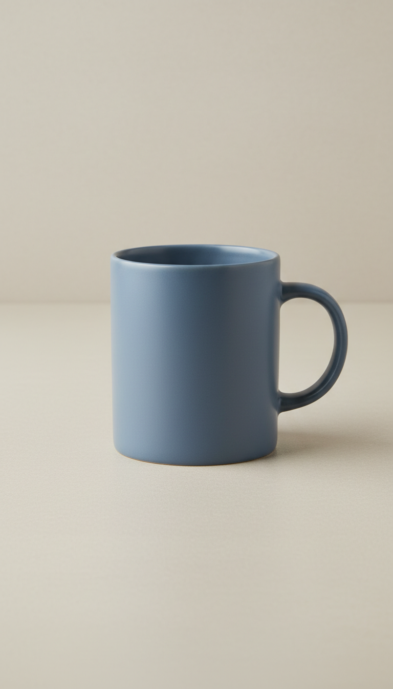 Keramikbecher in Schieferblau