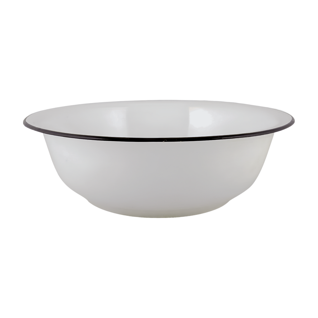 IB Laursen Emaille Schüssel weiß rund D 34,0 cm
