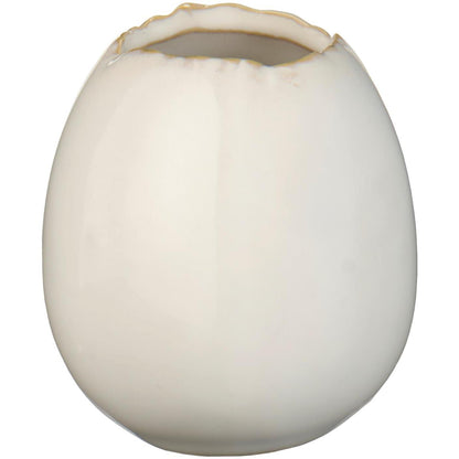 IB Laursen Eiförmige Mini Vase creme 6,5 cm H