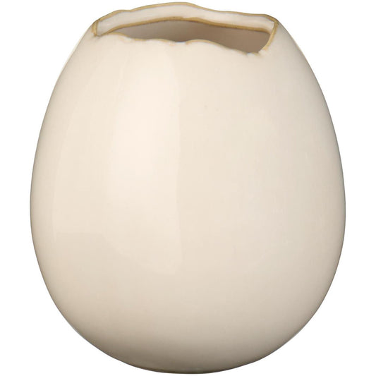IB Laursen Eiförmige Vase creme 9,4 cm H
