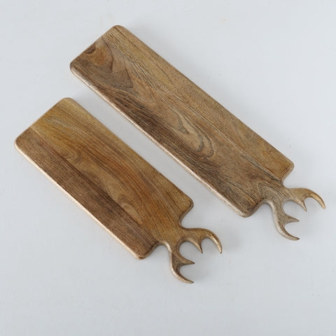Boltze Schneidebrett Vaasa Geweih Mango Holz 43,0 cm