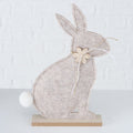 Boltze Deko Aufsteller Hase Filz Holz Bunny