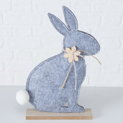 Boltze Deko Aufsteller Hase Filz Holz Bunny