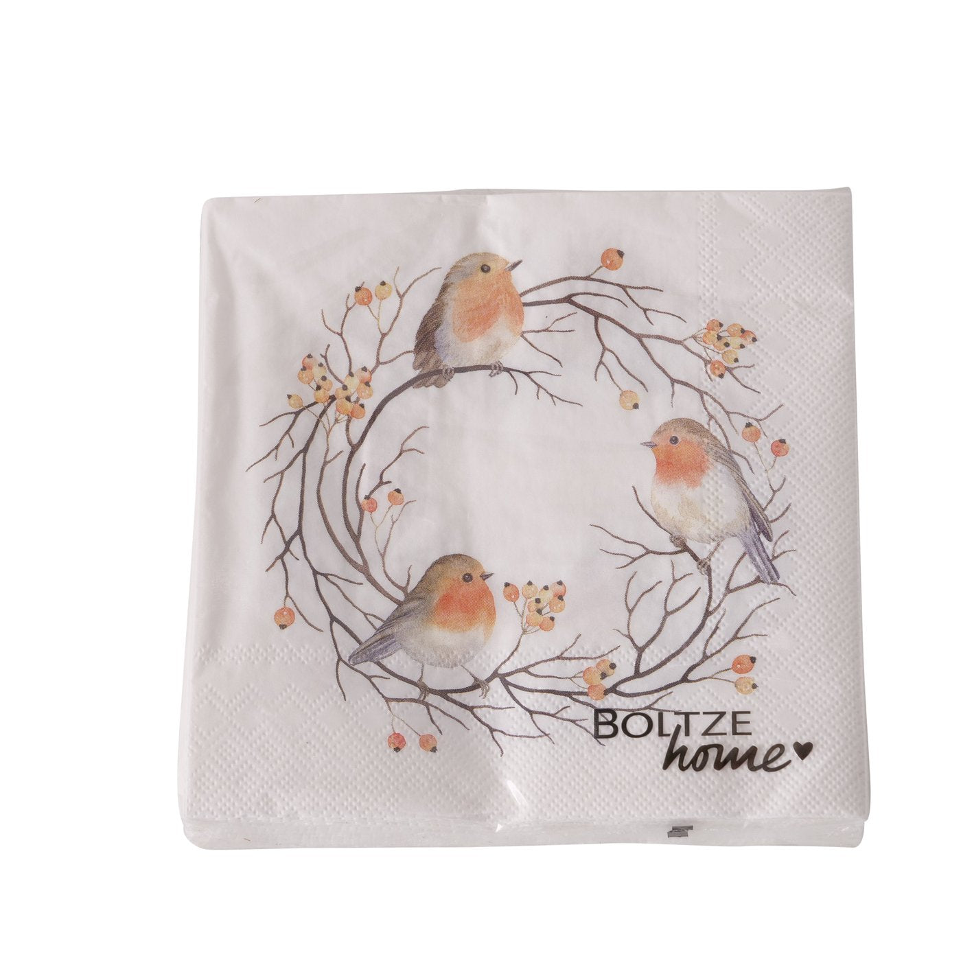 Boltze Papier Servietten Vogel Motiv Ruby