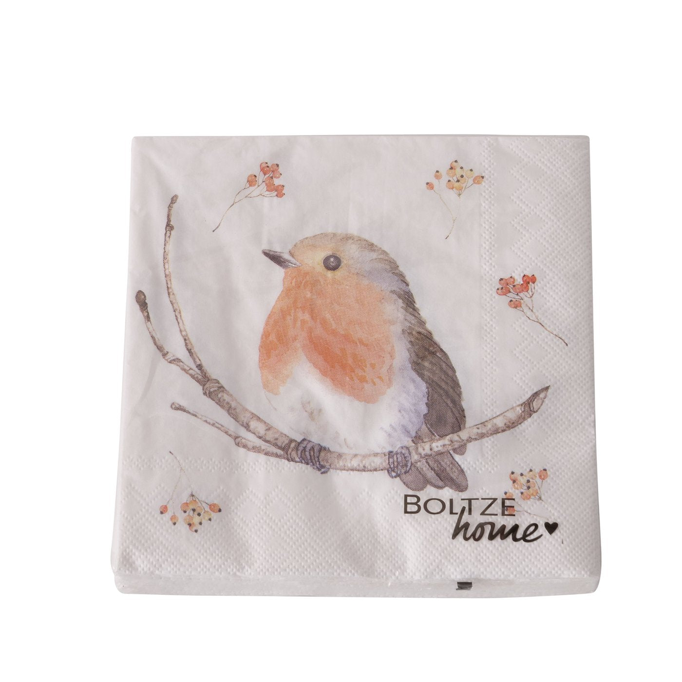Boltze Papier Servietten Vogel Motiv Ruby