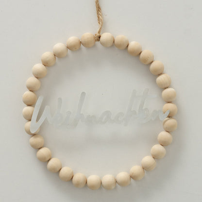 Boltze Holzperlen Ring Beads Weihnachten