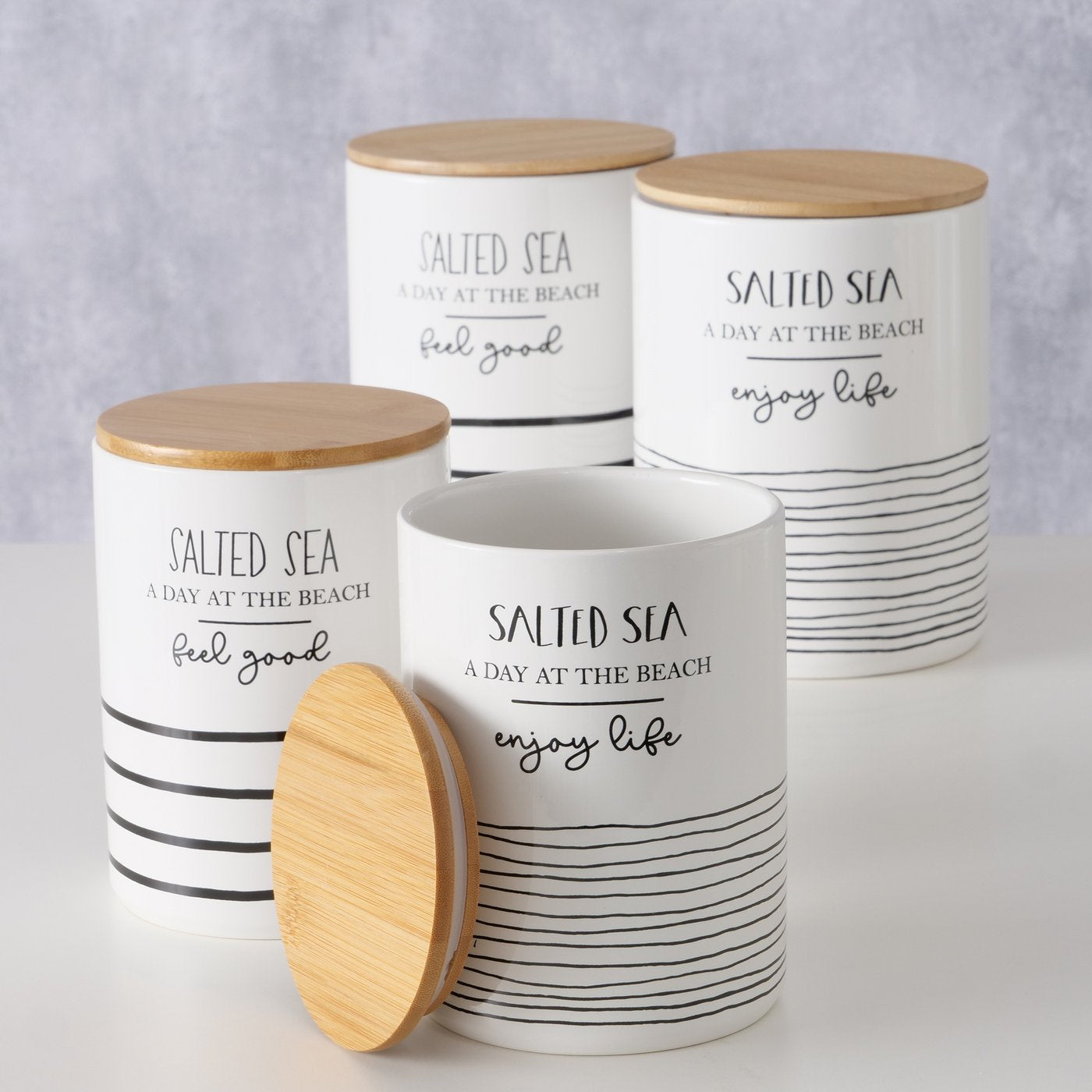 Boltze Vorratsdose Keramik Salted Sea