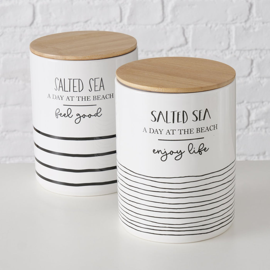 Boltze Vorratsdose Keramik Salted Sea