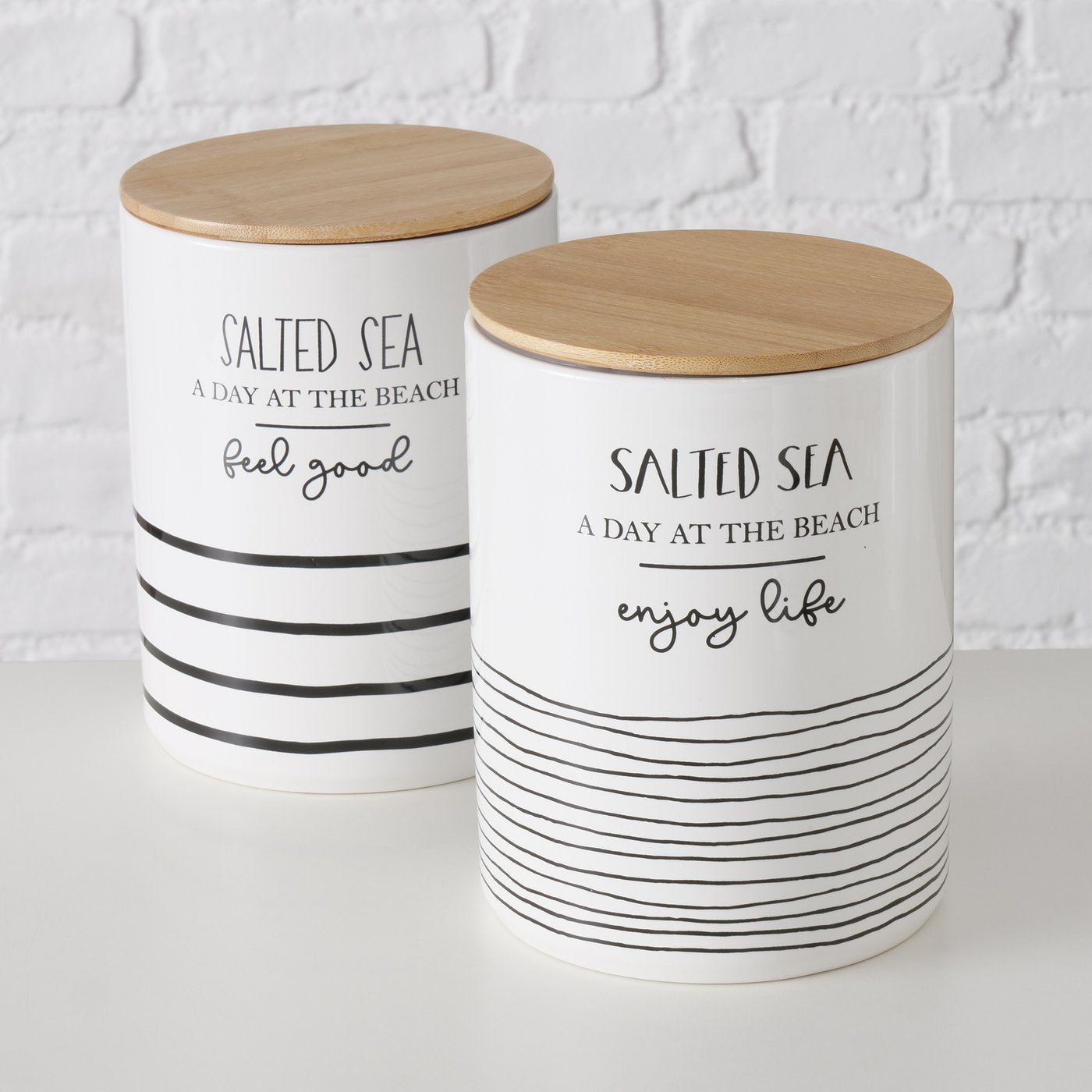 Boltze Vorratsdose Keramik Salted Sea