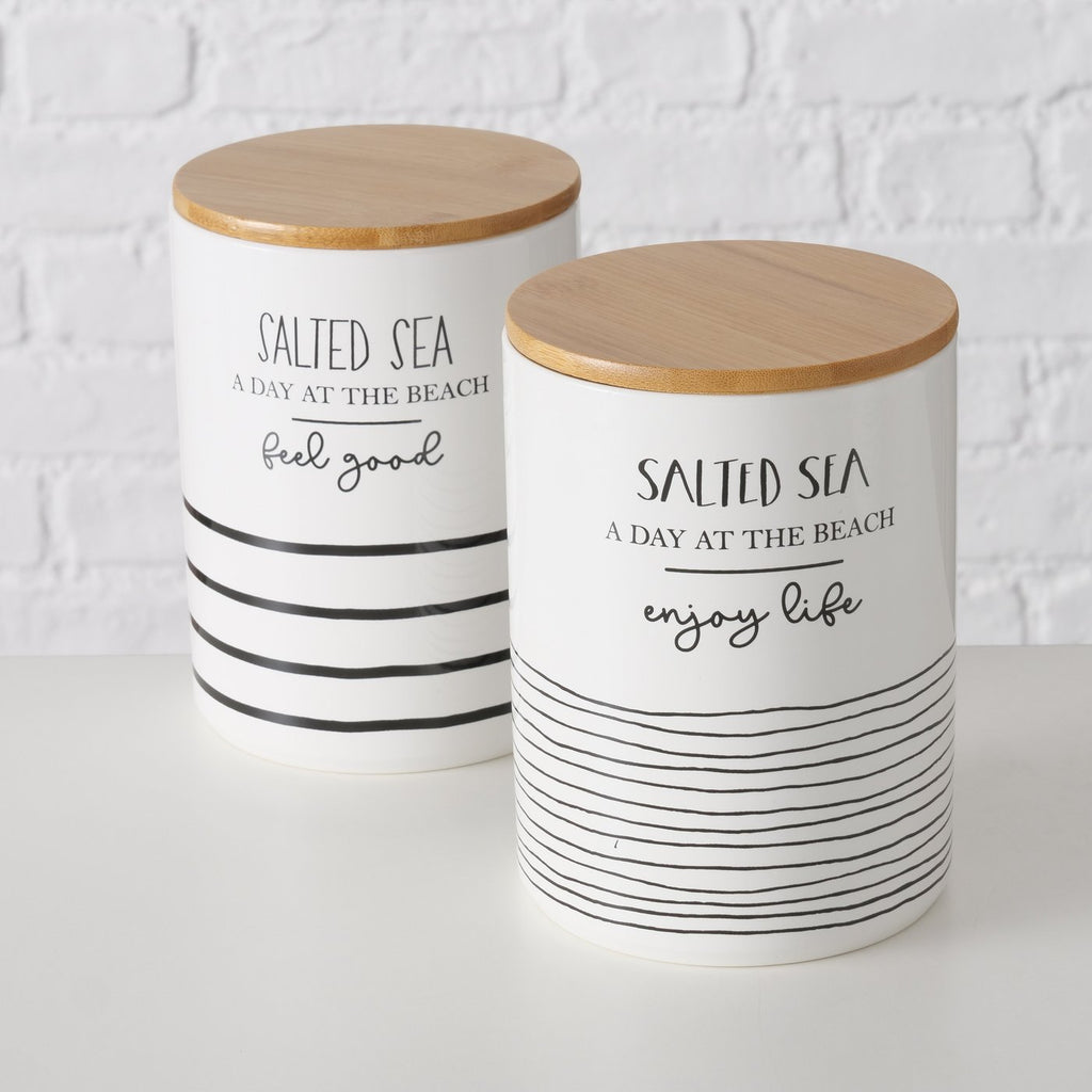 Boltze Vorratsdose Keramik Salted Sea