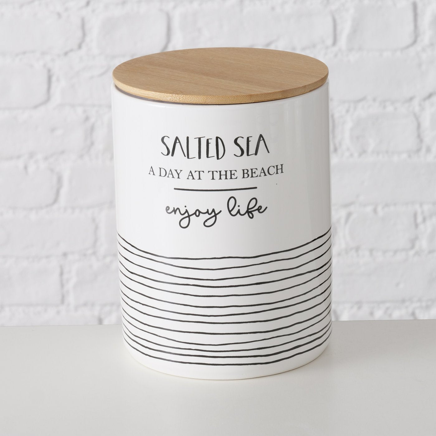 Boltze Vorratsdose Keramik Salted Sea