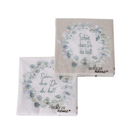 Boltze Servietten Eukana Schön, dass Du da bist