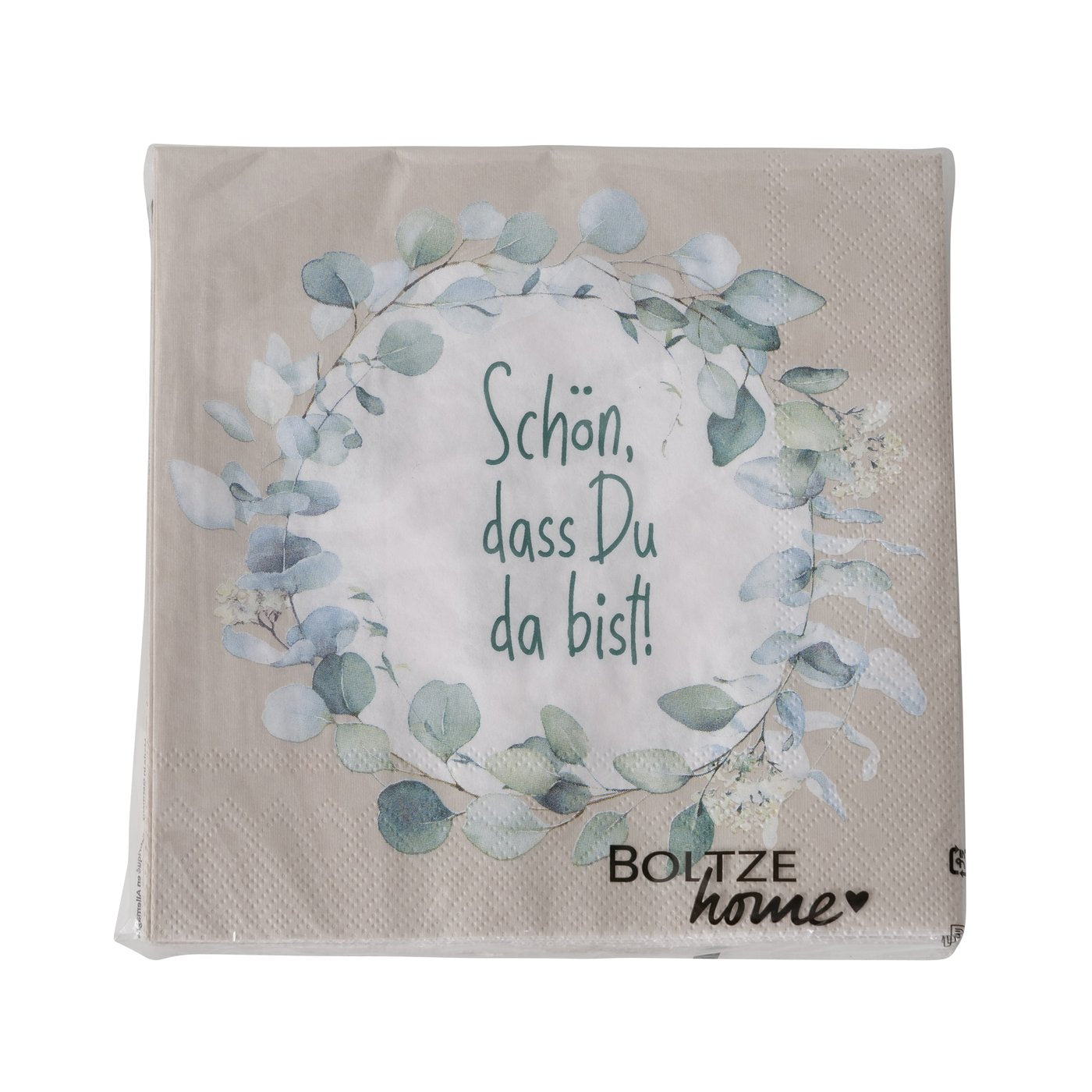 Boltze Servietten Eukana Schön, dass Du da bist