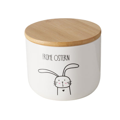 Boltze Vorratsdose mit Bambus Deckel Hase Hoppy