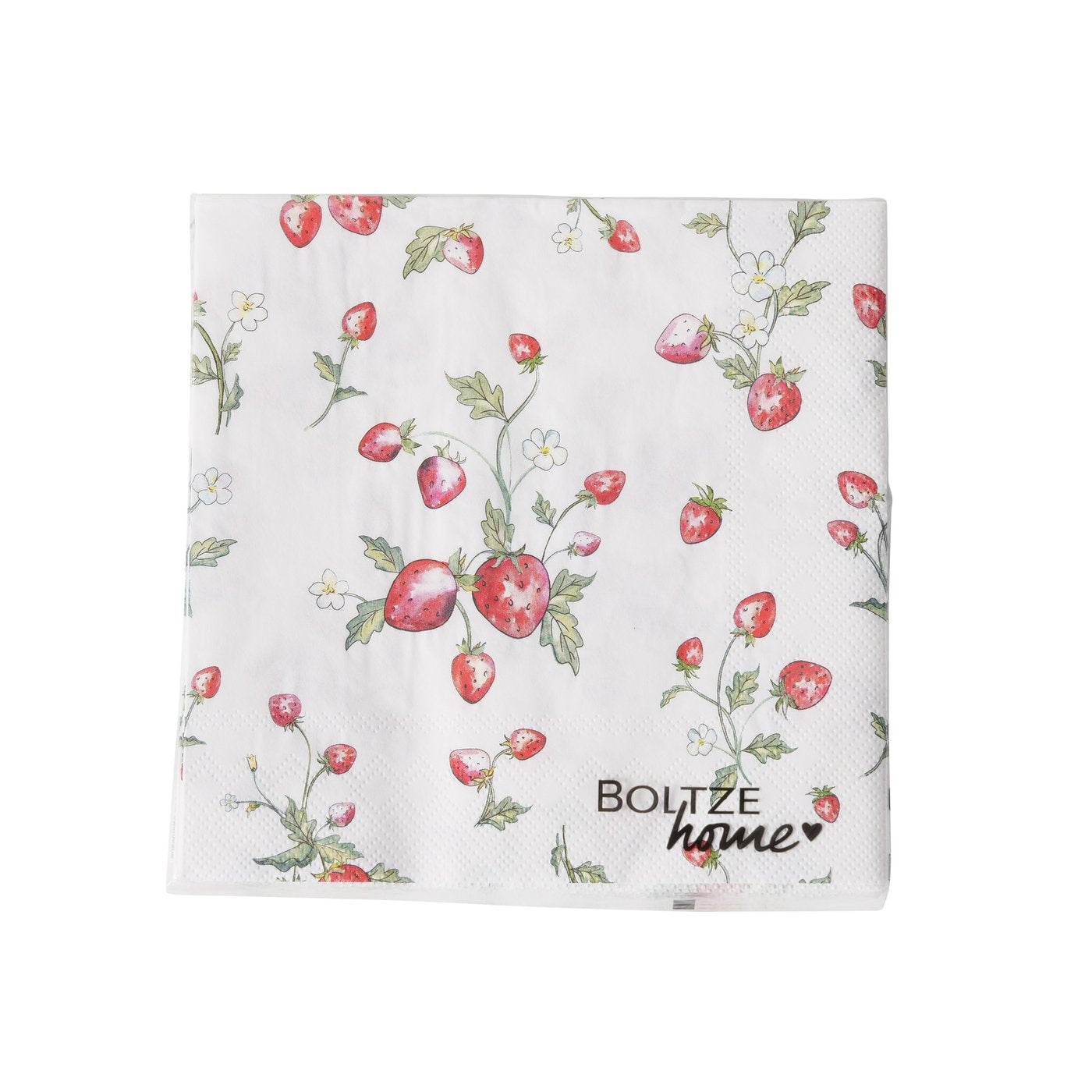 Boltze Papier Servietten Emily Erdbeer Motiv
