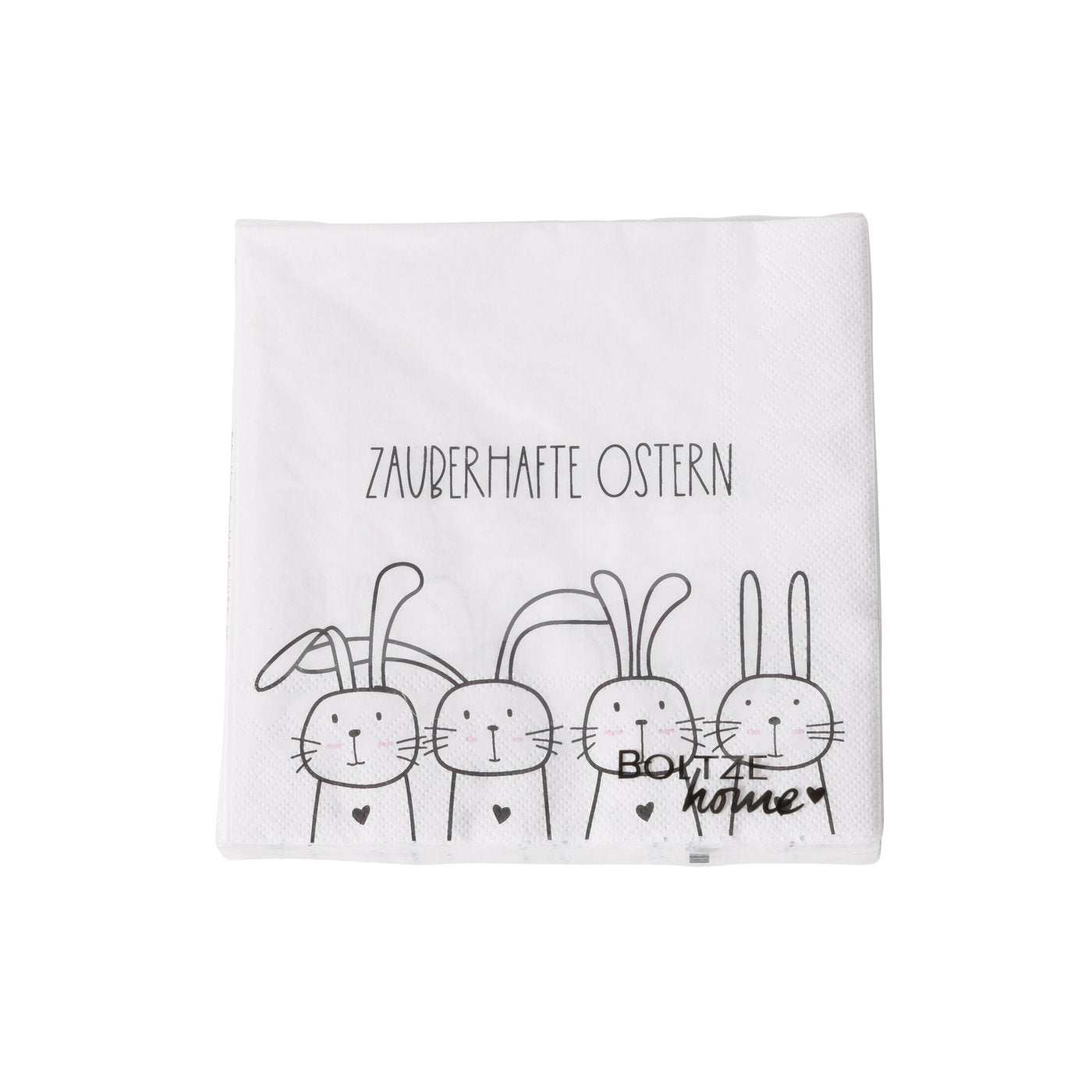 Boltze Oster Papier Servietten Hasen Motiv Hoppy