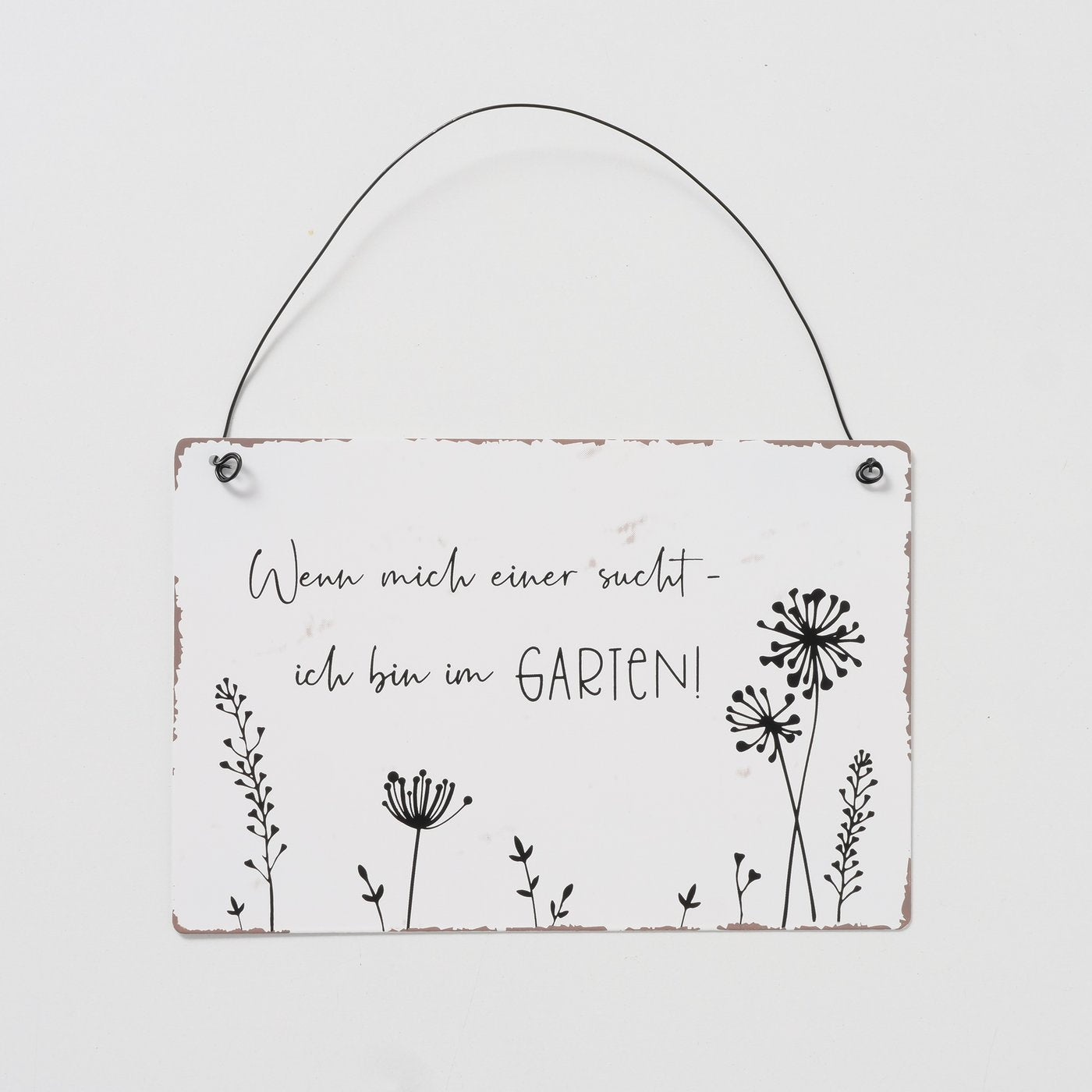 Boltze Metall Schild Yves Gartensprüche