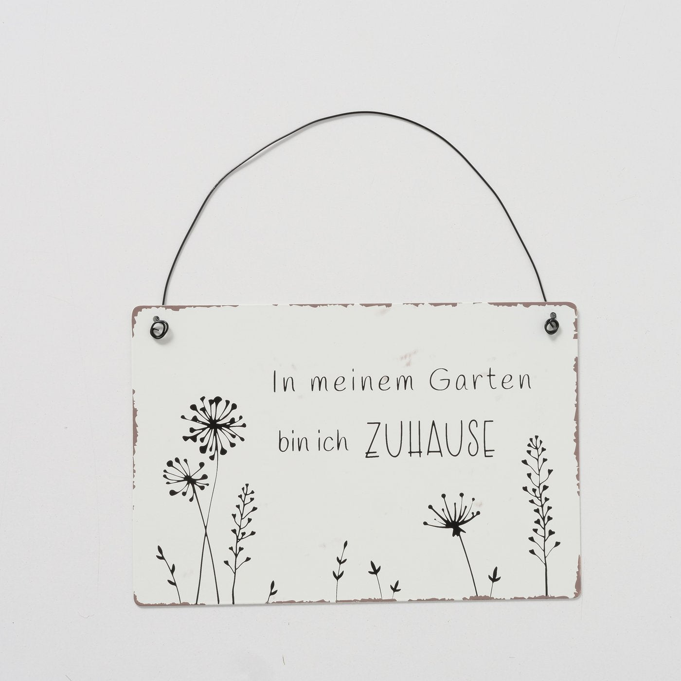 Boltze Metall Schild Yves Gartensprüche