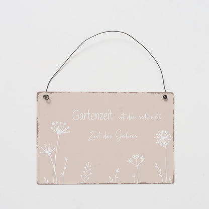 Boltze Metall Schild Yves Gartensprüche