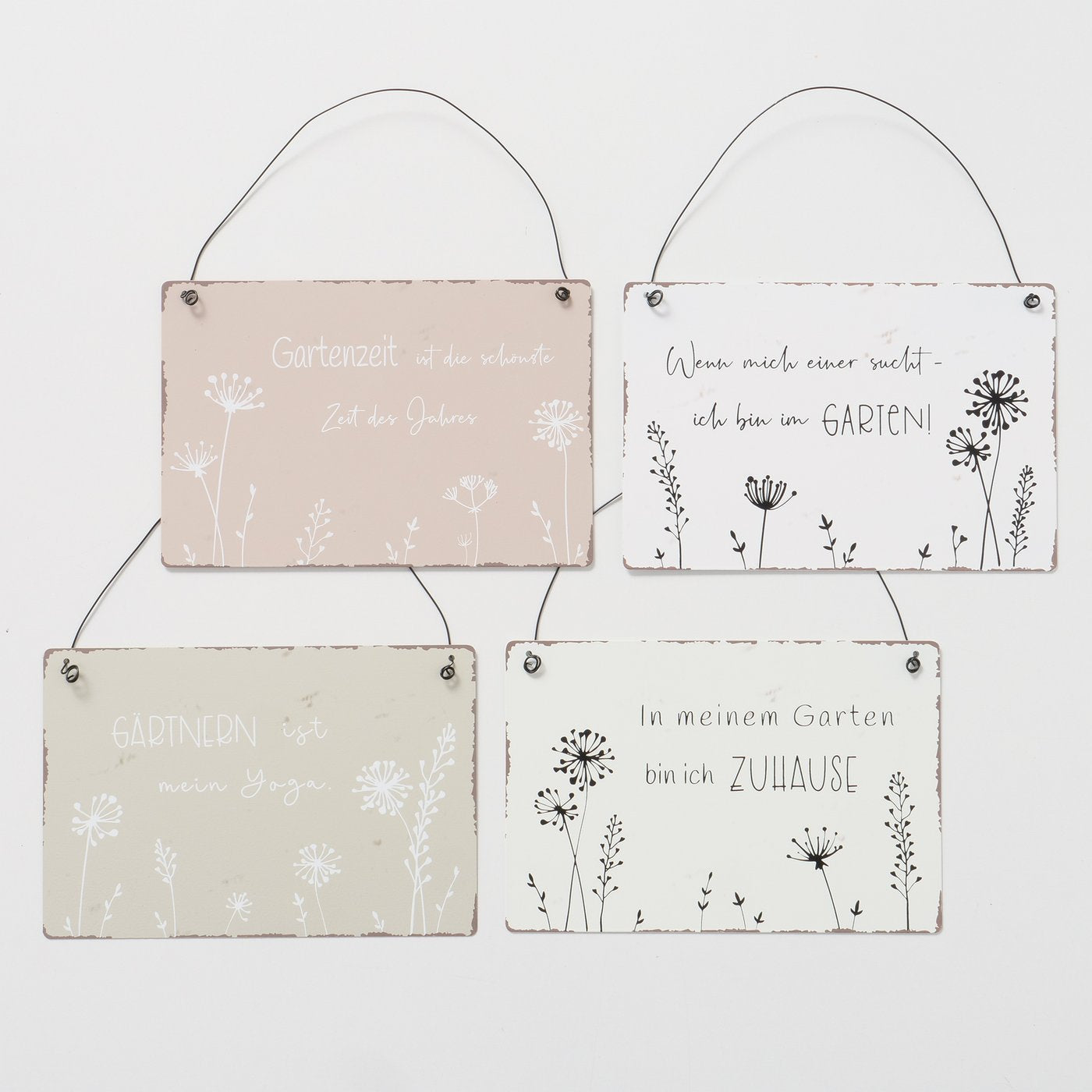 Boltze Metall Schild Yves Gartensprüche