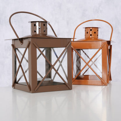 Boltze kleine Laterne Farol terrakotta oder braun