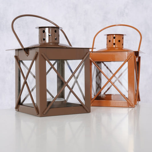 Boltze kleine Laterne Farol terrakotta oder braun