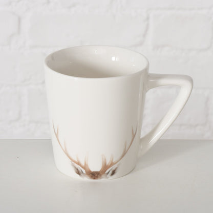 Boltze Tasse Aspen 300 ml Hirschgeweih