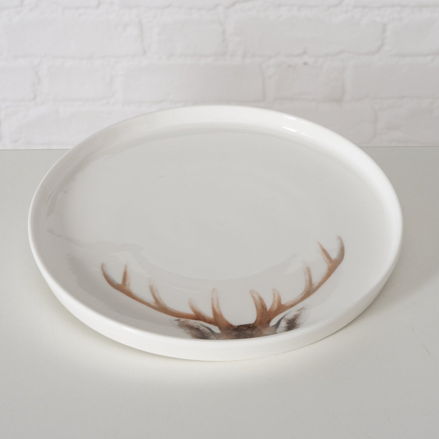 Boltze Teller Aspen Hirschgeweih 20,5 cm Ø