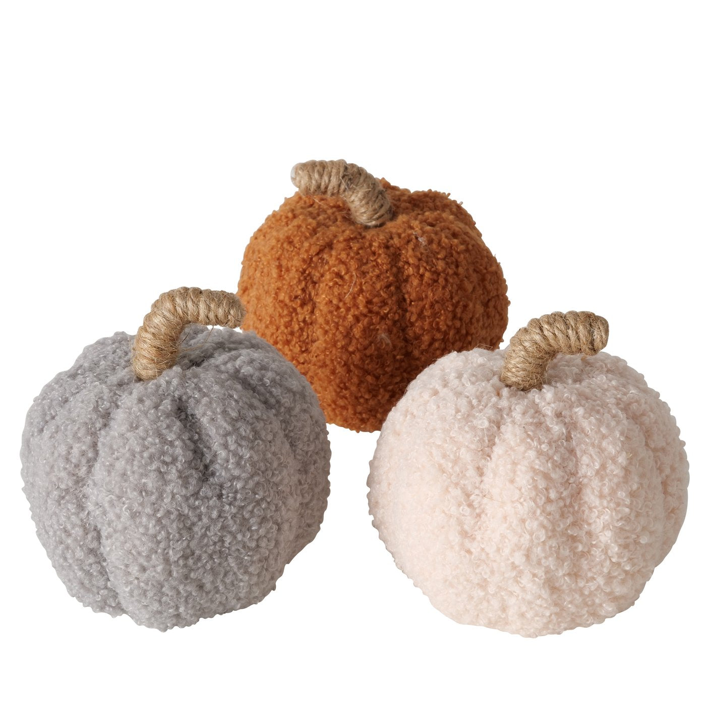 Boltze Deko Kürbis aus Jute & Plüsch