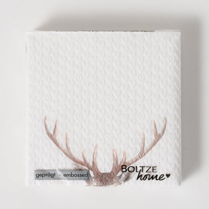 Boltze Papier Servietten Aspen Hirschgeweih