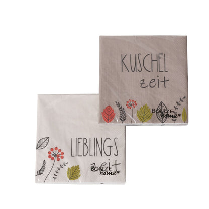 Boltze Servietten Levana Herbst Kuschelzeit Lieblingszeit