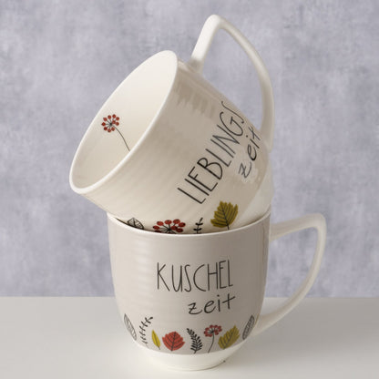 Boltze Jumbobecher Levana Herbst Kuschelzeit Lieblingszeit