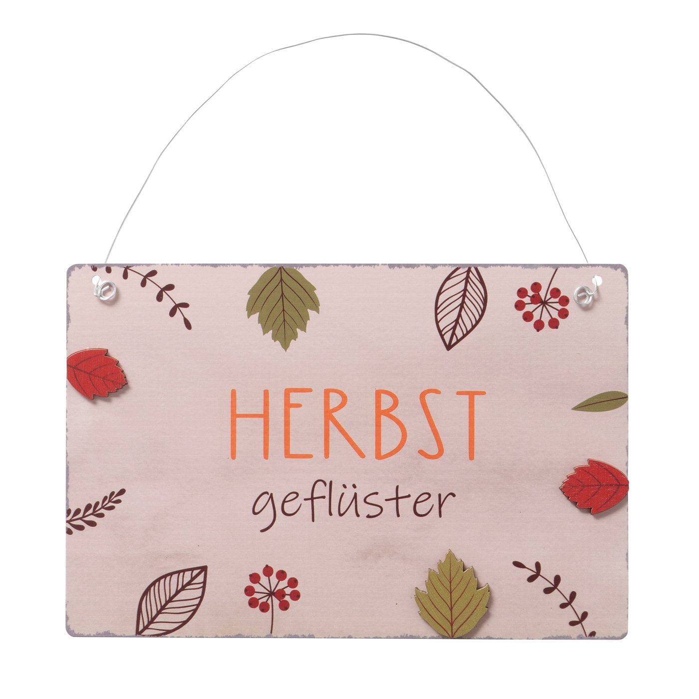 Boltze Herbst Deko Metall Schild Levana