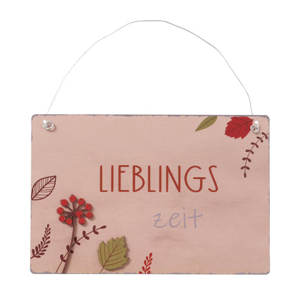 Boltze Herbst Deko Metall Schild Levana