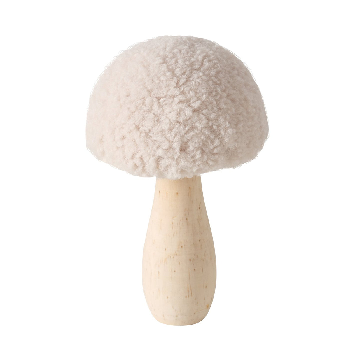 Boltze großer Deko Pilz aus Holz & Textil Plushy
