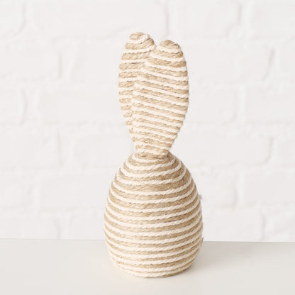 Boltze Dekoaufsteller Nalio Hase Ei stehend aus Jute