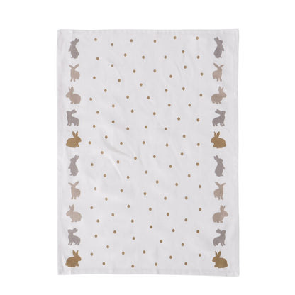 Boltze Geschirrtücher 2er Set Tinka mit Hasen Motiv