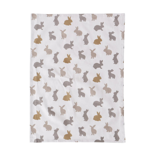 Boltze Geschirrtücher 2er Set Tinka mit Hasen Motiv