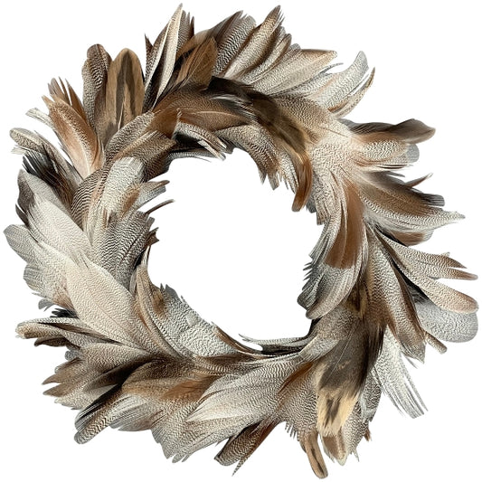 Exner Feder Kranz beige braun 17,0 cm Ø