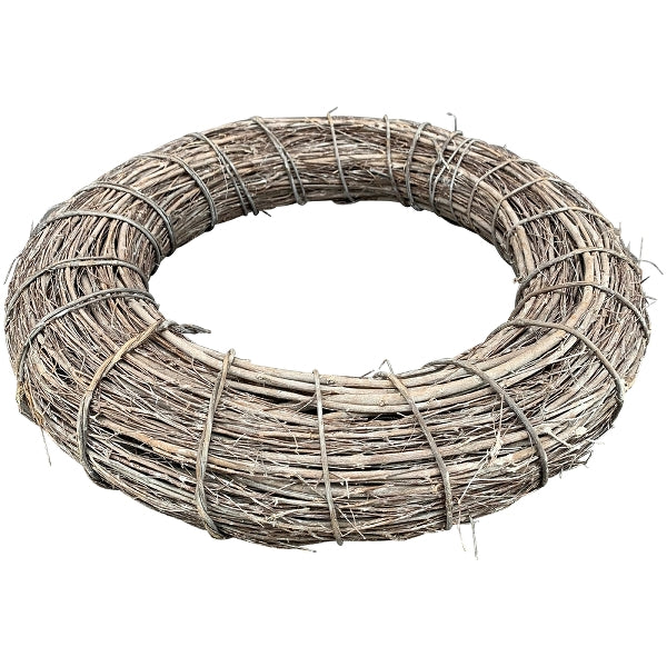Exner Rattan Kranz Natur geweißt 50 cm Ø